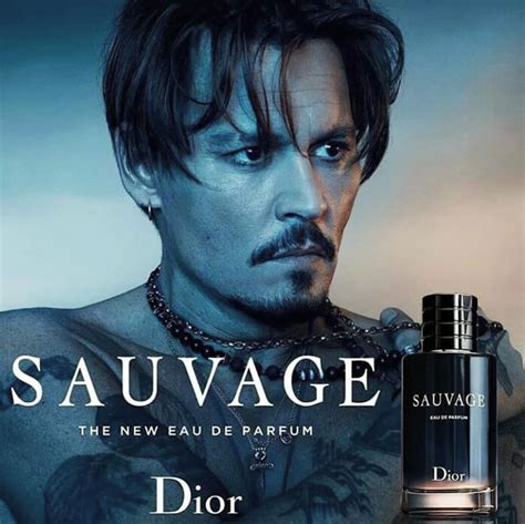 dior sauvage slogan|johnny depp sauvage images.